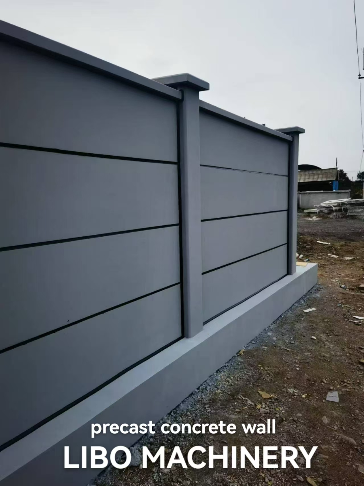 Precast Concrete confirmati Fence Wall Panel Machina Manufacturer